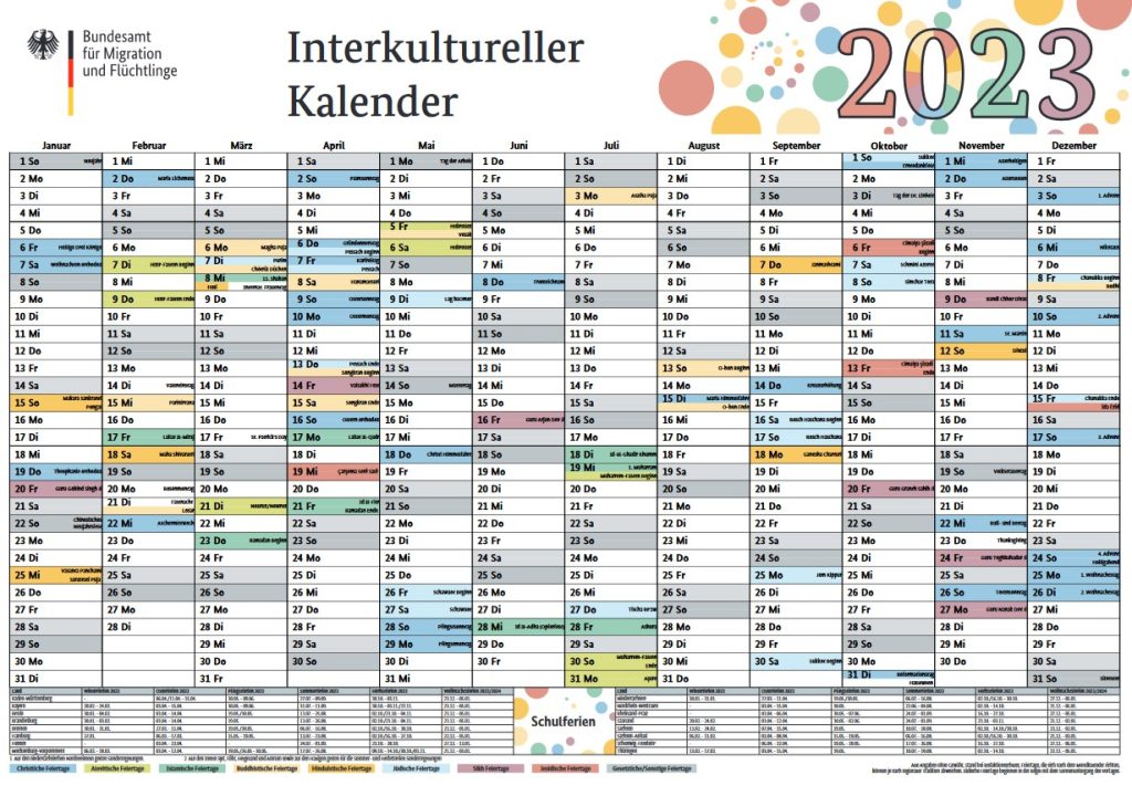 Interkultureller Kalender 2024 Pdf - Gayle Johnath