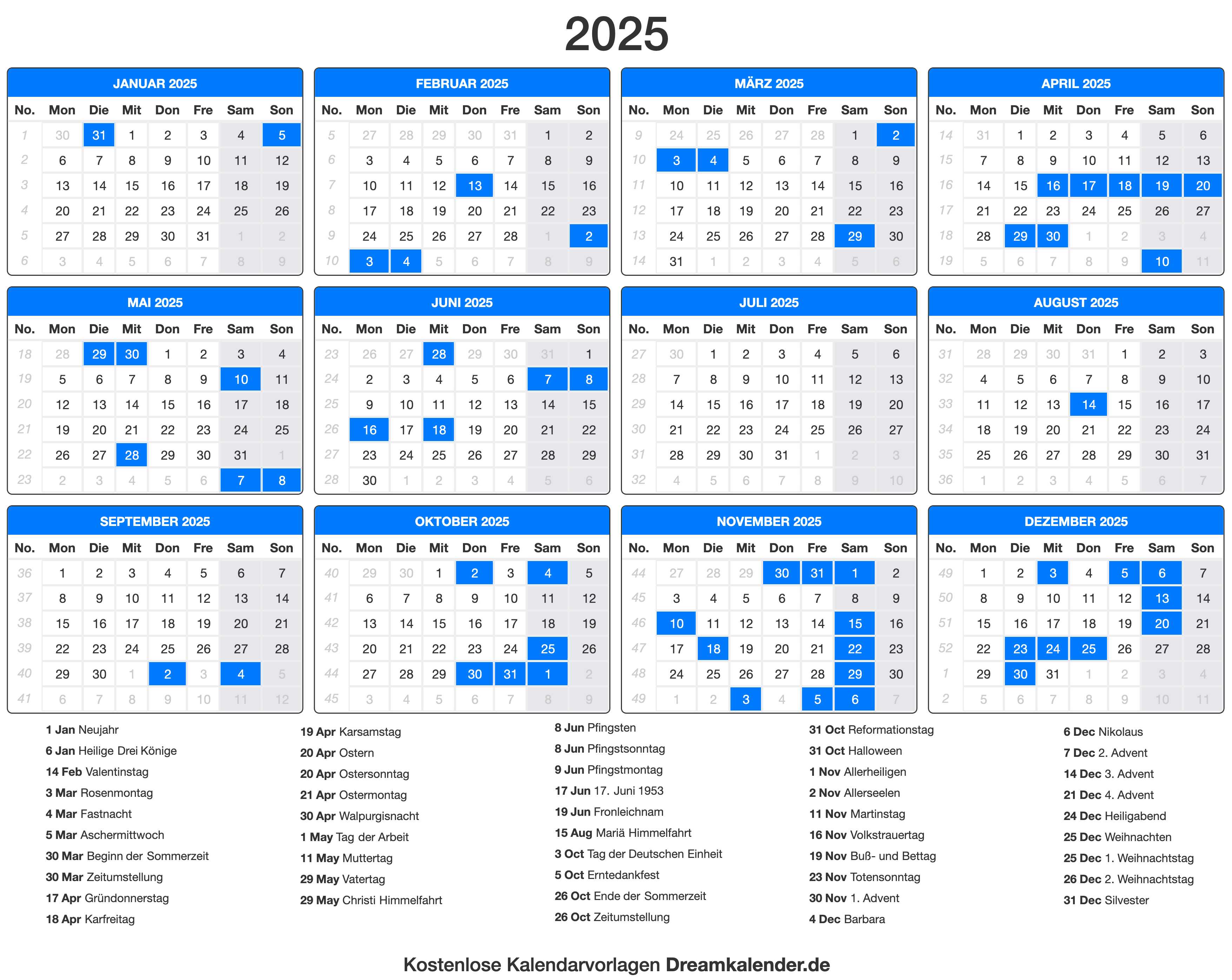 Kalender 25 Mit Feiertagen Kalender Mit Kw Woche 2025: Ein überblick
