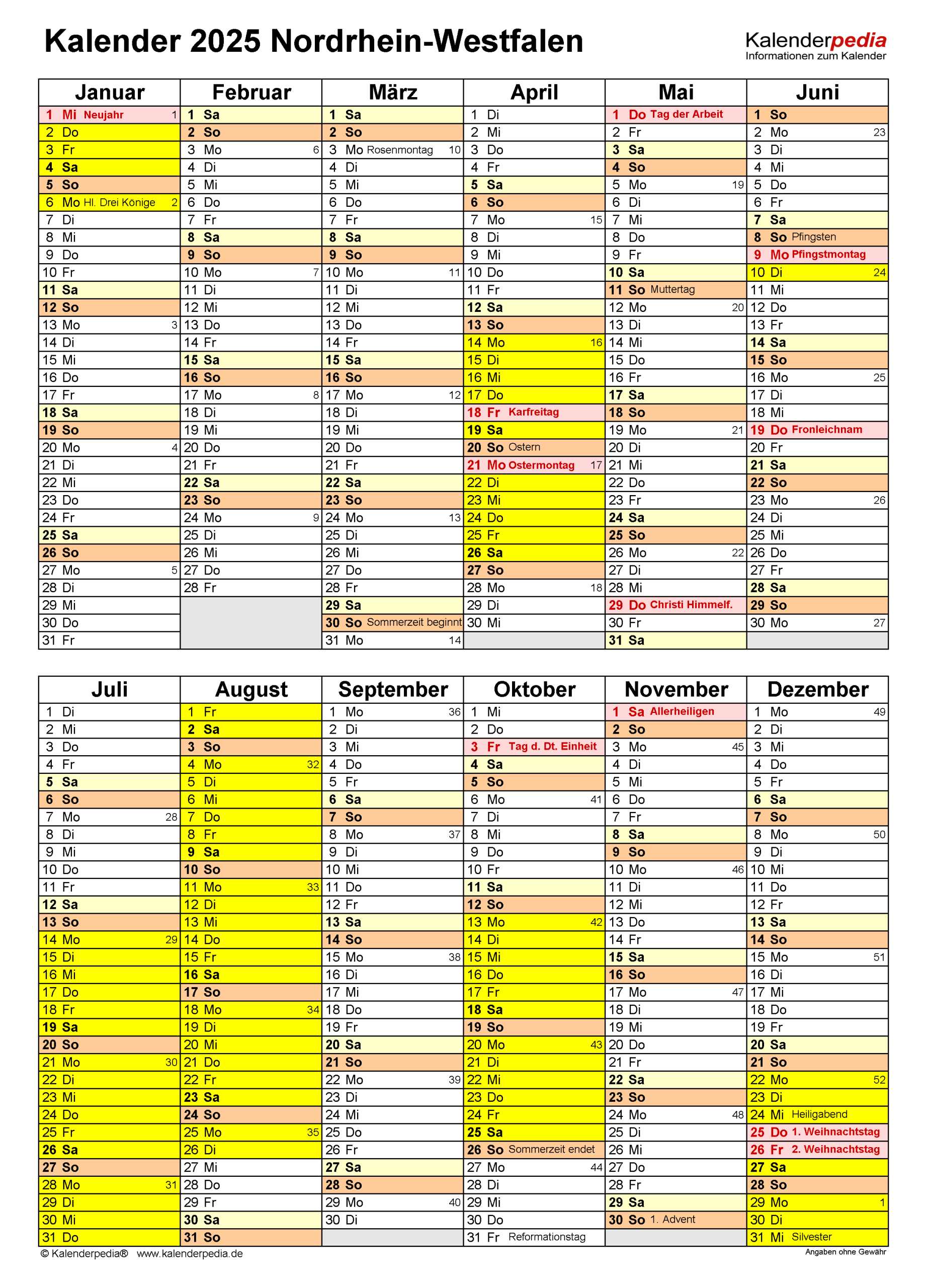 Kalender 2025 Nrw Ferien ferien 2025 nrw: Planung Für Die Schulferien Im Kommenden Jahr