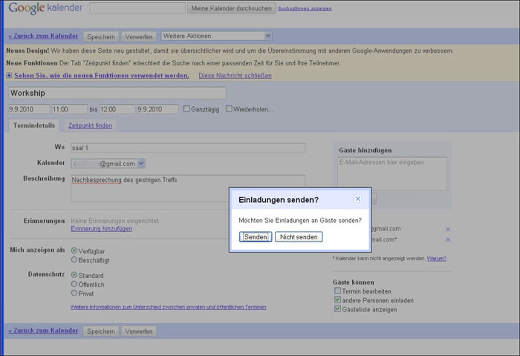 Google Kalender Online